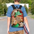 thumbnail image 4 of Lukts Christmas Cookies Pattern 15 Inch Student Backpack, Waterproof Laptop Backpack with Adjustable Shoulder Straps, Lightweight Travel, Campus Backpack, Unisex, 4 of 6