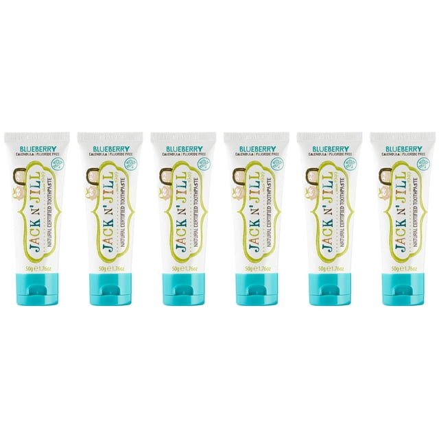 Pasta de Dientes para Niños Jack N' Jill Sabor Arándano 50g Sin Flúor