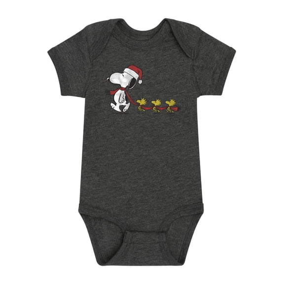 Peanuts - Holidays - Woodstock Carrying Snoopy's Scarf - Infant Baby One Piece