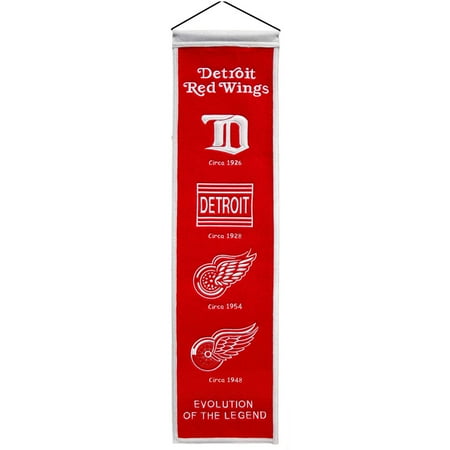 Winning Streak NHL Heritage Banner, Detroit Red Wings