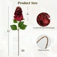 thumbnail image 5 of Briful 3PCS Artificial Red Hydrangea Flowers 28" Long Stem Silk Faux Hydrangeas Fake Flower Floral Arrangement Bouquets for Vase Centerpieces Decor, 5 of 7