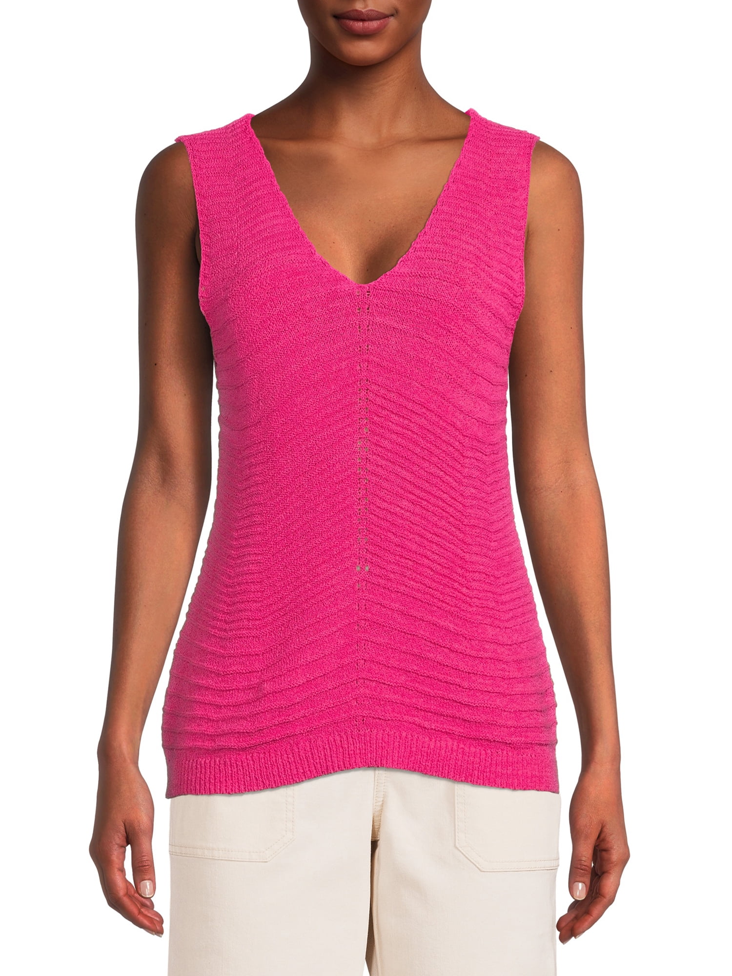 Time and Tru Women's Sweater Tank Top