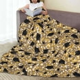 thumbnail image 6 of Salouo Graduation Hats3 Print Bed Blankets,Flannel Blanket Comfortable Air Conditioning Blanket Lightweight Blanket for Sofa Bed Travel & Couch -50"x40", 6 of 8