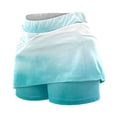 thumbnail image 5 of Wxolcjlv Womens Gradient Skort High Waist Built‑In Shorts Active Outdoor Sport Bottoms, 5 of 8