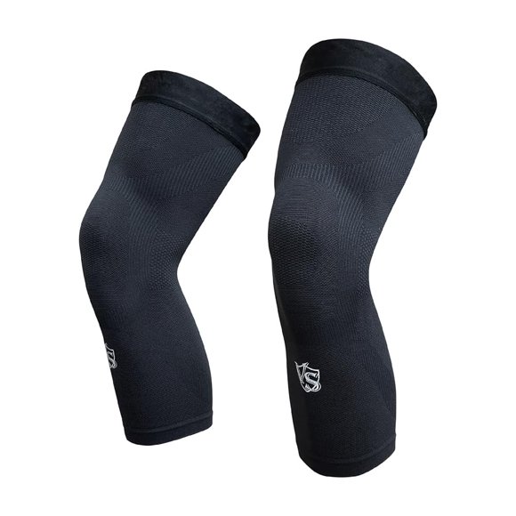 Vital Salveo-Sports and Outdoor Compression Long Knee Sleeves Support- Germanium Recovery Running, Basketball (1 Pair) XX-Large