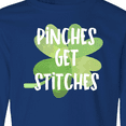 thumbnail image 4 of Inktastic St. Patrick's Day Pinches get Stitches Long Sleeve Youth T-Shirt, 4 of 5
