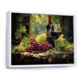 thumbnail image 2 of Designart "Calm Cabernet Moments" Wine Floater Framed Canvas Wall Art, 2 of 5