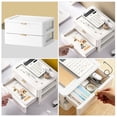 thumbnail image 4 of GOOHOCHY Caja de almacenamiento de mesa de 1 pieza, tipo de cajón, caja de almacenamiento organizadora, caja de maquillaje (blanco), 4 of 7