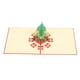 thumbnail image 3 of Tarjeta de felicitación navideña tridimensional, papel decorativo de forma especial con sobre, árbol de Navidad rojo 3D, 3 of 12