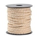 thumbnail image 1 of Cordón de gamuza sintética con tachuelas, tira de 20 yardas (0,20 pulgadas), microfibra, ideal para coser y abalorios, para vestidos, decoraciones y Beige plateado, 1 of 9