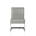 thumbnail image 2 of Leatherette Upholstered with Dining Chair with Cantilever Base, Gray, 2 of 3