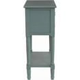 thumbnail image 5 of Entryway Table with Storage, Rustic Small Console Table w/ 3 Drawers & Open Bottom Shelf, Skinny Wood Console Table, Narrow Sofa Side Table for Living Room, Foyer, Entry Table, Antique Ice Blue, 5 of 7