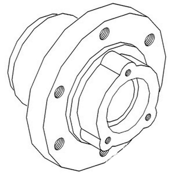 RAParts 223311 New 6 Bolt Front Wheel Hub Fits Case-IH Tractor Models M 400 Super M