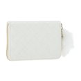 thumbnail image 2 of Ofertas Únicas 1 Pc Monedero de Monedas Cartera Portátil Cuadrado Cuadrícula Monedero con Cremallera Blanco, 2 of 5
