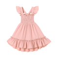 thumbnail image 1 of Vestido YOUNGER TREE para niñas pequeñas sin mangas con volantes, rosa 2-3T, 1 of 5