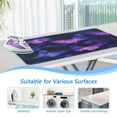 thumbnail image 5 of Ironing Mat Portable Ironing Blanket for Table Top Travel Ironing Pad for Washer Dryer 27.6" x 47.2" Purple Glowing Butterflies, 5 of 6