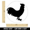 thumbnail image 2 of Rooster Chicken Standing Solid Self-Inking Rubber Stamp Ink Stamper - Pink Ink - Medium 1 Inch, 2 of 7