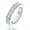 3.5mm Channel Rings, variant on AnuClub 3mm Eternity Moissanite Wedding Band Ring, Total 2.2ct D Color Lab Diamond 18K Gold Plated Silver Ring for Women With Certificate