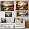 thumbnail image 4 of Designart "Scenic Camping By The River" Camping Travel Floater Framed Wall Decor, 4 of 5