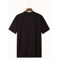 thumbnail image 2 of 1pc Men'S Casual Cotton T-Shirt with Geometric Bull Head Print, Crew Neck, Short Sleeve, Loose Fit, All-Season Knit Fabric, Digital Heat Transfer - 180g/m2, 2 of 5