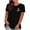 Black Tops, variant on Summer Tops for Women Plus Size Short Sleeve T Shirts Crewneck Causal Tees Athletic Workout Basic Shirts S-3XL