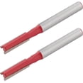 thumbnail image 1 of HUGFEGWE Straight Router Bits, 1/4-Inch Shank 1/4-Inch Cutting Dia Double Flute Carbide Router Bits, for Woodworking Milling Cutter DIY Tool, 2 Pcs CJB91-24061, 1 of 7