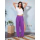 thumbnail image 5 of Pantalones Harén con Abertura Alta para Mujer, Pantalones Harén Hippies. Púrpura XXL, 5 of 6