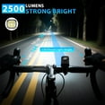 thumbnail image 2 of USB-C Rechargeable Bike Light Front & Rear Set for Night Riding,IP65 Waterproof , Memory Function for Commuting & Mountain, 2 of 8