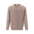 thumbnail image 2 of SUNSIOM Men's Spring Autumn Casual T-shirts Long Sleeve Crewneck Plaid Texture Basic Tops, 2 of 6