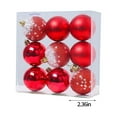 thumbnail image 3 of ESULOMP Christmas Balls Ornaments, 9Pcs Xmas Tree Decorations, 60mm/2.36" Shatterproof Christmas Tree Ornaments Hanging Ball for Holiday Wedding Party Decoration, 3 of 7