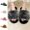 Beige, variant on Women's Scuff House Slippers Fleece Warm Soft Sole Open Toe Winter Comfort Slippers Brown 6.5