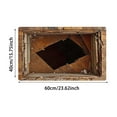 thumbnail image 3 of Large Entrance Carpet Floor Mat With Visual Deception Effect Suitable For High Traffic Areas Indoor And Outdoor Use Durable And Easy To Clean Sized Throw Blanket Tan Knit Blanket Blanket Tan Modern, 3 of 4
