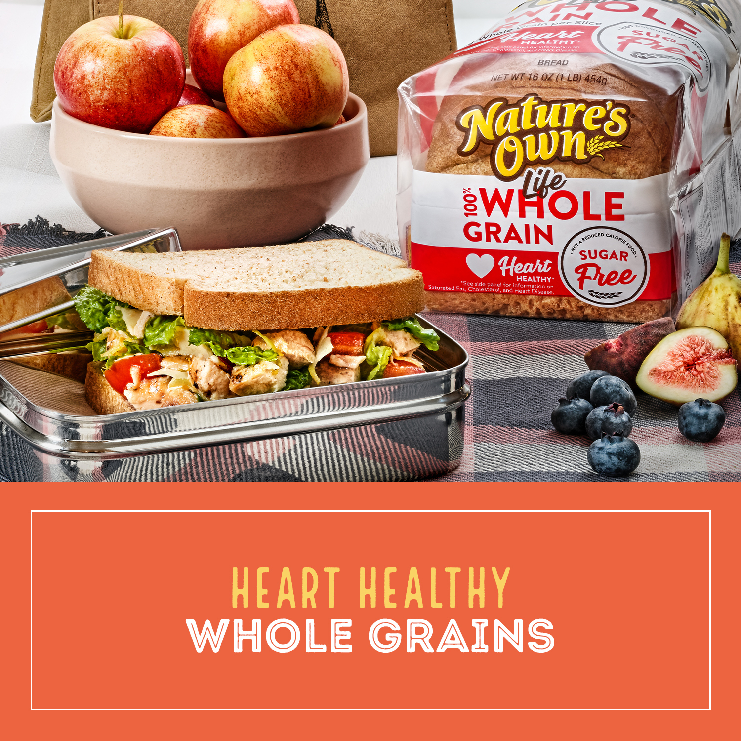 Nature's Own Life Sugar-Free 100% Whole Grain Bread Loaf, 16 oz - image 3 of 15