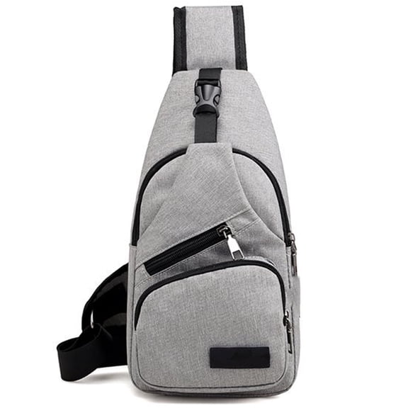 Sling Backpack Multipurpose Crossbody Bag Sling Bag Daypack Lightweight One Strap Backpack Sling Bag Backpack for Hiking Walking Biking Travel Cycling - Grey