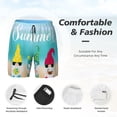 thumbnail image 5 of Lsque Mens Swim Trunks Hello Summer Gnome 1 Pattern - Bathing Suit Compression Liner - Beach Swim Shorts Swimwear - (S-3XL) - Stretch Quick Dry -Small, 5 of 9