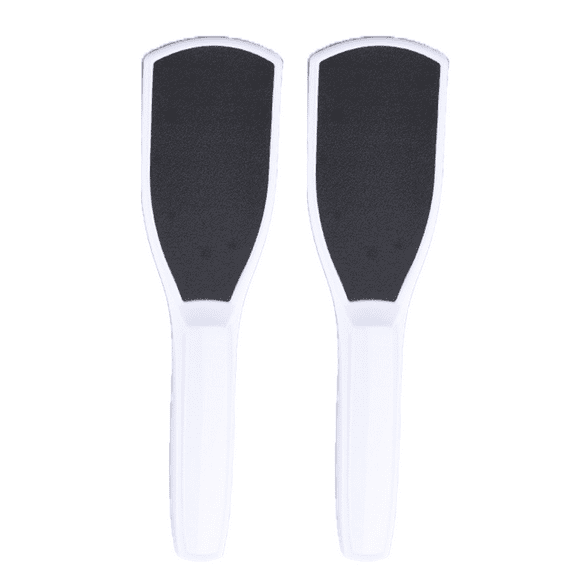 Emery Foot File,Pedicure Tool, Effective For Cracked Heel, Ergonomic Design For Easy Grip (2Pcs) - 2pcs white