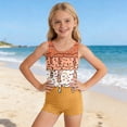 thumbnail image 2 of oqasdz Girls One Piece Swimsuits U Neck Sleeveless Rash Guard Stylish Print Bathing Suit for Kids Youth Swimming Casual Vacation, 2 of 5