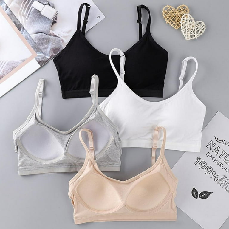 Women One Piece Tube Top Bra Integrated Cup Wrapped Chest Bracelet No Steel  Ring Cotton Sleep Sports Bra Underwear