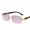 Grey pink, variant on Frameless Sunglasses Cut-Edge Gradient Lens UV400 Protection Plastic and Metal Frame Fashion Eyewear Enhanced Visual