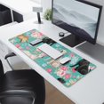 thumbnail image 2 of Long Mouse Pads for Desk,Labrador Dogs with Pioneer Flower Desk Mats on Top Of Desks, Desk Mouse Pad Extra Large with 3mm Non-Slip Base and Stitched Edge for Gaming,Office,Work,Home 31.5"x11.8", 2 of 6
