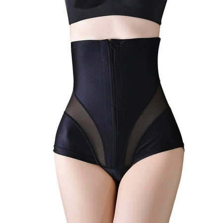 

Full Slip with Bra Women S High Waist Abdominal Lifting Shaping Waistband Postpartum Shapewear Pants To Collect The Stomach Three Rows Of Zipper Abdominal Pants Compression Garments for Women