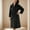 Black, variant on JUSLIO Womens Nightgown Solid Robes Long Sleeve Pajama Lapel Sleepwear Fleece Nightgown Sleep Dress Nightgowns Loungewear