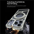thumbnail image 2 of Case For IPhone 17 Pro Max/17 Pro/17, Alloy Hollowing Cooling Case Magnetic Ring Stand Cover Slim Frameless Shell, 2 of 7