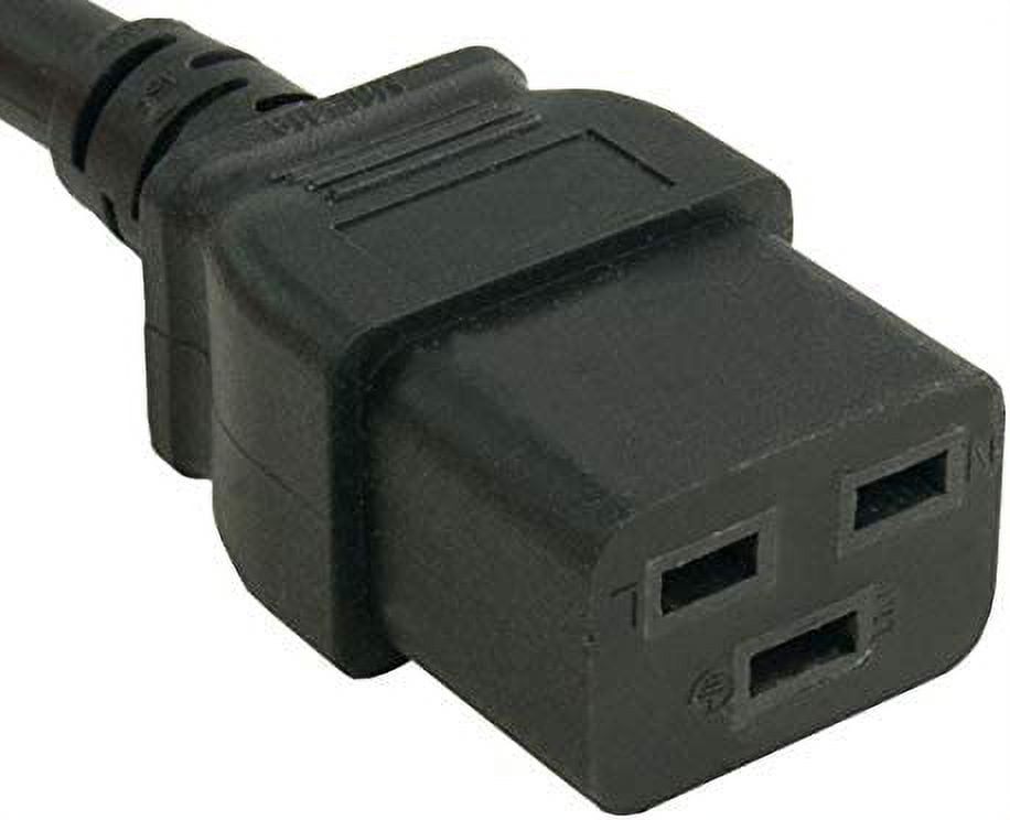 Cable Leader 12 AWG 20A 250V Heavy Duty Power Cord (IEC320 C20 to IEC320 C19) UL Listed (15 Foot (1 Pack))