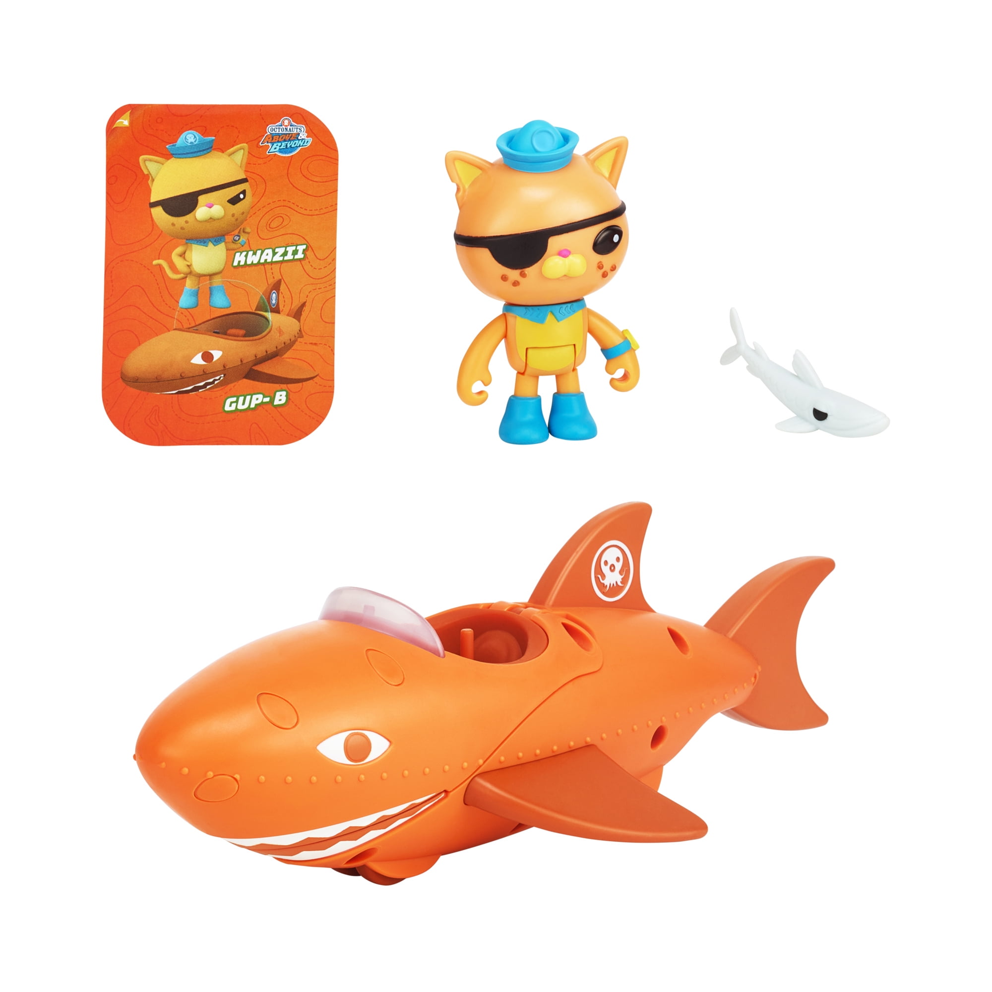 Octonauts Above & Beyond, Kwazii & Gup B Adventure Pack, Deluxe Toy Vehicle & 3 inch Figure, Preschool, Ages 3+