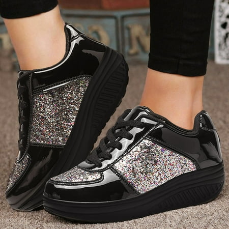 

Ankle Boots Women s Sport Shoes Ladies Wedges Sneakers Sequins Shoes Fashion Girls Sport Shoes