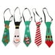 thumbnail image 1 of 5 corbatas navideñas divertidas para hombre, corbatas rojas con copos de nieve, corbatas festivas y elegantes para celebraciones y fiestas, 1 of 7