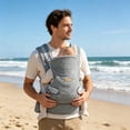 thumbnail image 3 of Baby Carrier for Newborn to Toddlers 0-48 Months (7-40 lbs) - Carrier with Ergonomic Support, Storage Pockets, and Sun Hood, 3 of 5