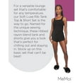thumbnail image 7 of MeMoi Women's Soft Luxe Matching Ribbed Tank Top and Short Set - Womens - Female, XL, Black, 7 of 7