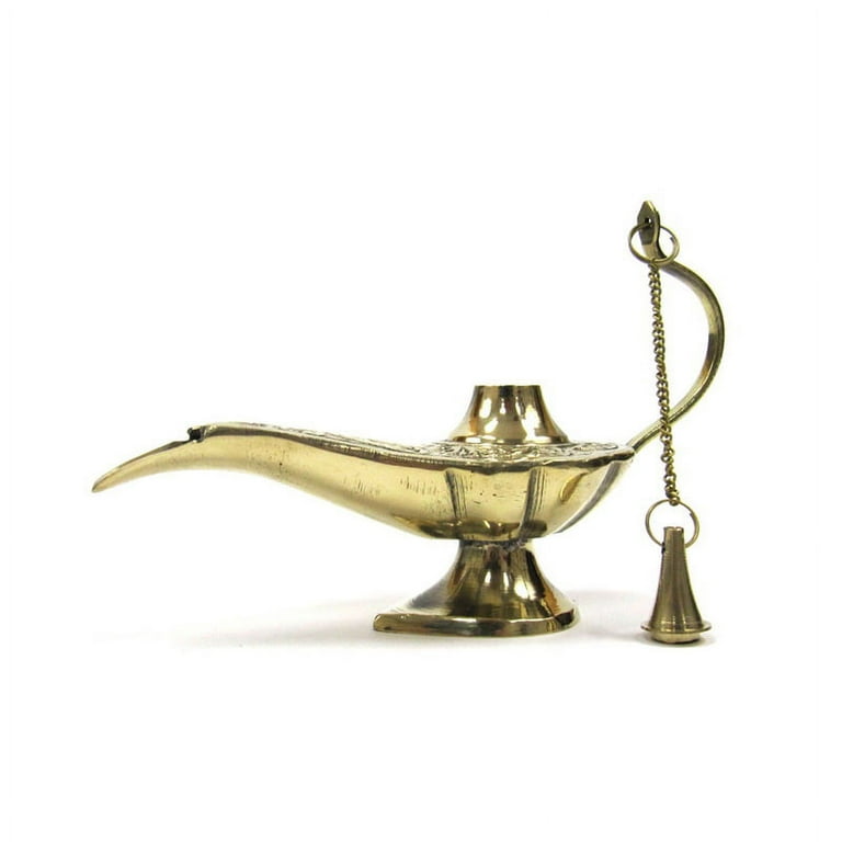 India Overseas Trading BR 1632 Brass Aladdin Magic Lamp 6 